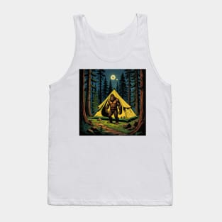 Bigfoot In The Campsite Tank Top